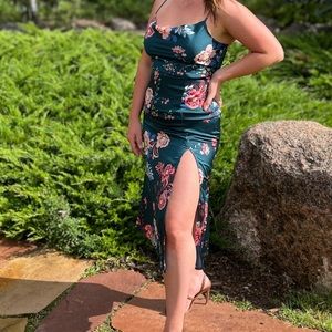 Silk Floral Dress